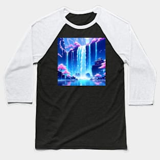 Fantasy waterfall landscape Baseball T-Shirt